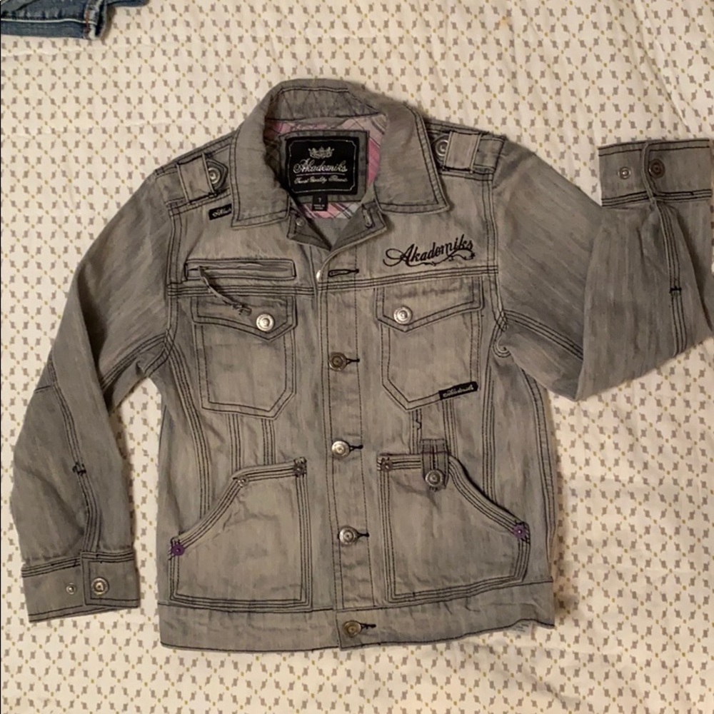Girls Akademiks Brand jean jacket, size 7.